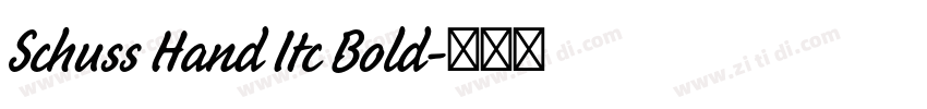 Schuss Hand Itc Bold字体转换